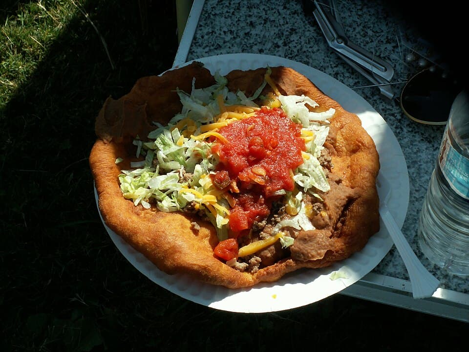 Green Chile Pork Navajo Taco